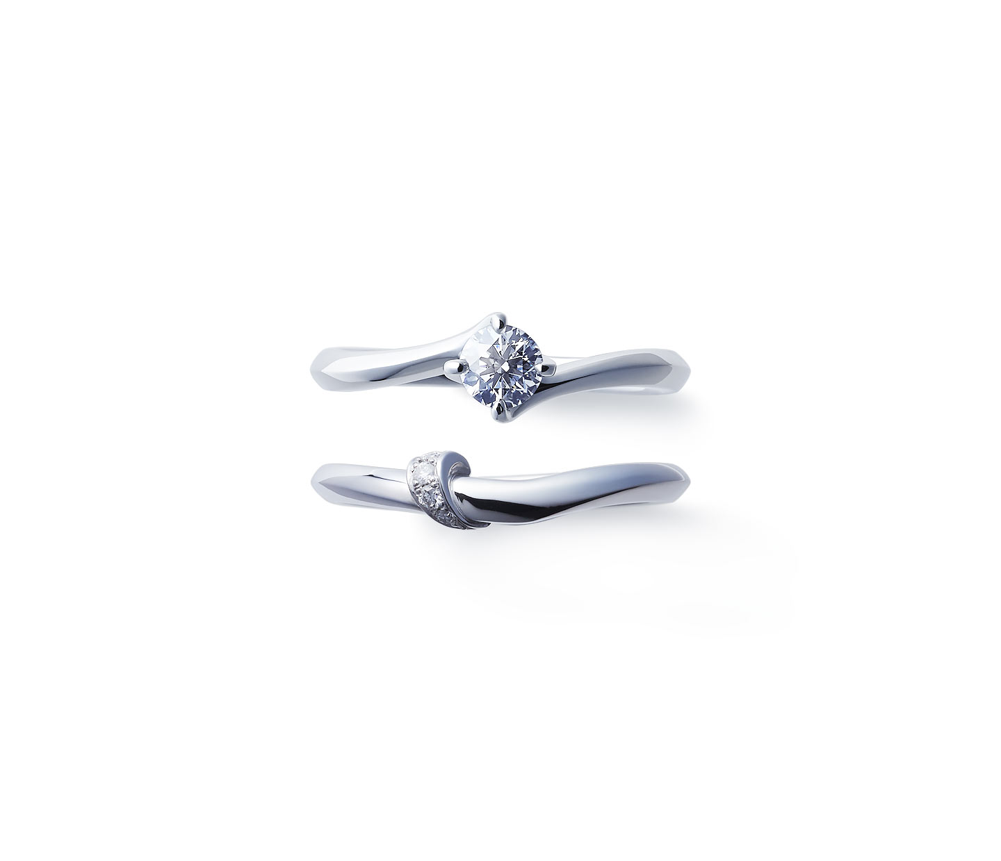 婚約指輪“柊” 結婚指輪“結”との重ね付け