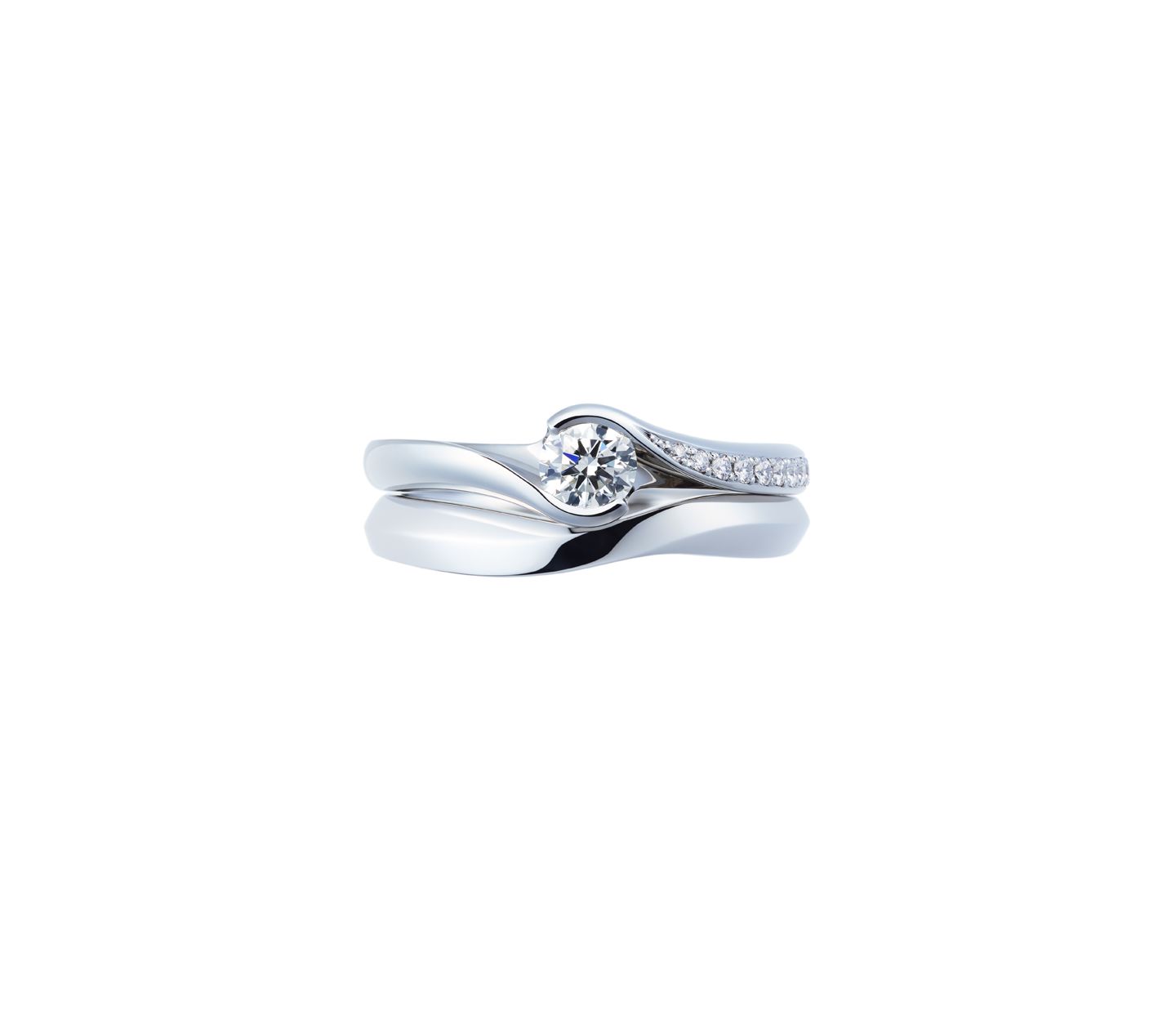 婚約指輪“暁”とのセットリング