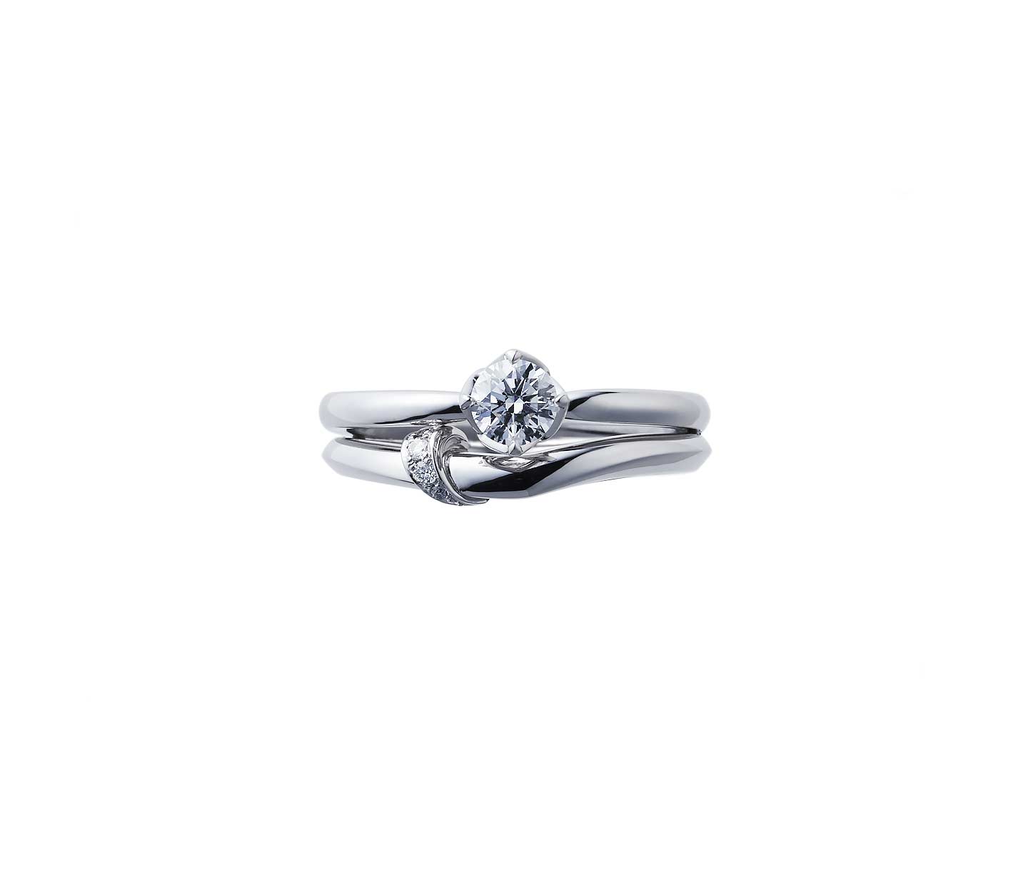 婚約指輪“結”とのセットリング