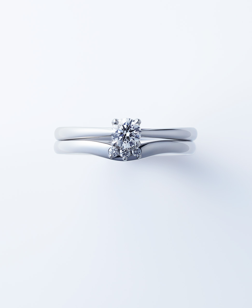 結婚指輪「白鈴」とのコーディネート