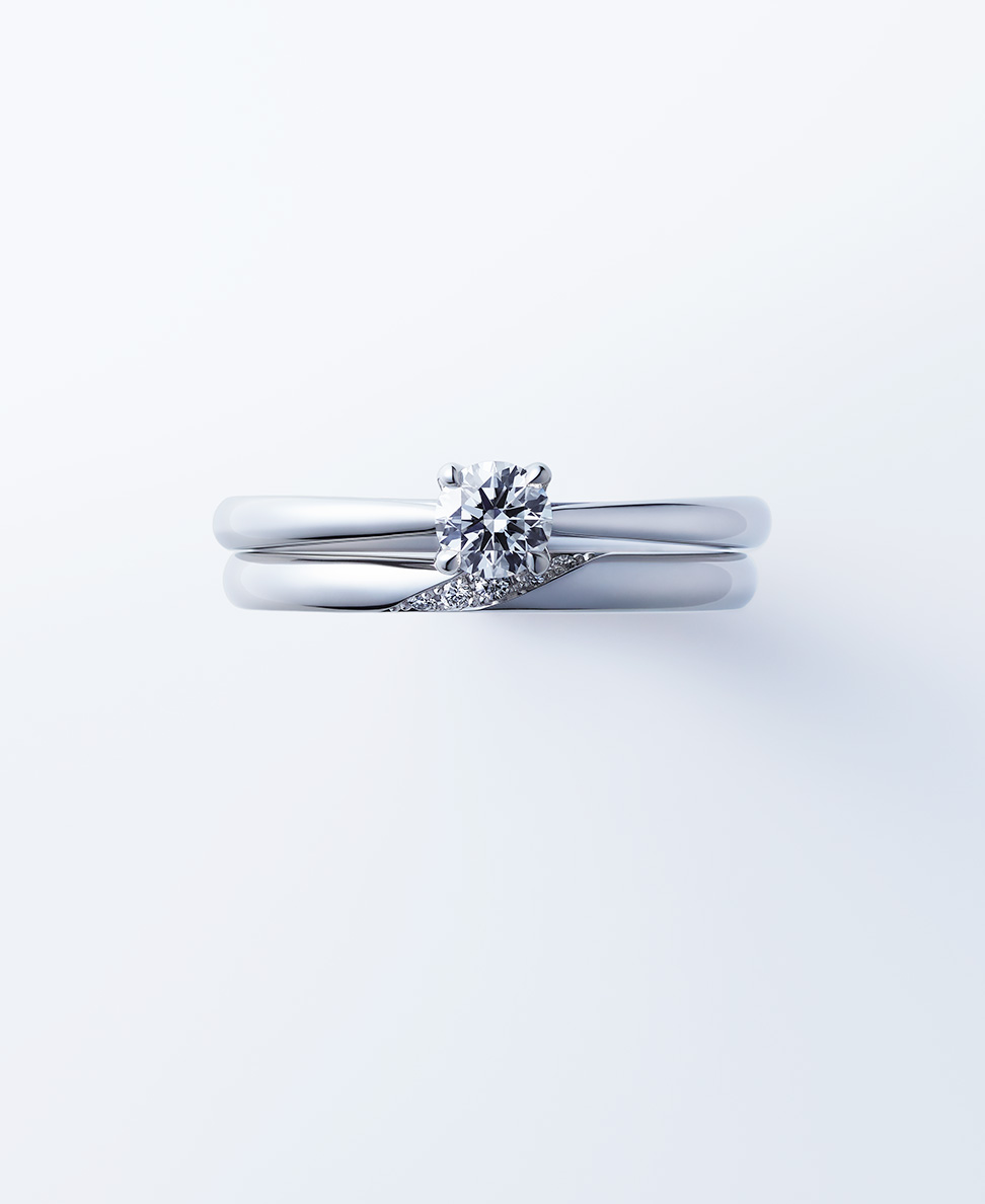 結婚指輪「ことのは」とのコーディネート