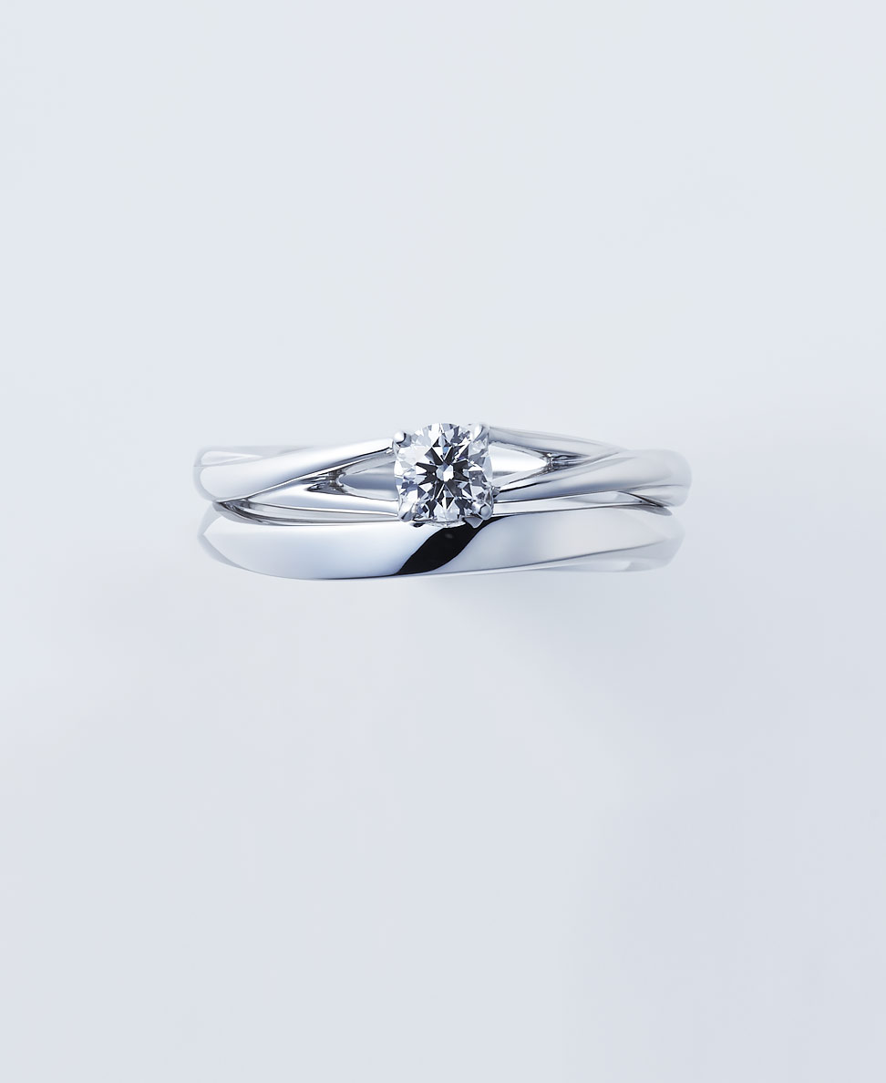 結婚指輪「笹舟」とのコーディネート