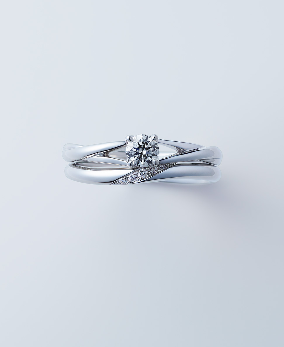 結婚指輪「ことのは」とのコーディネート