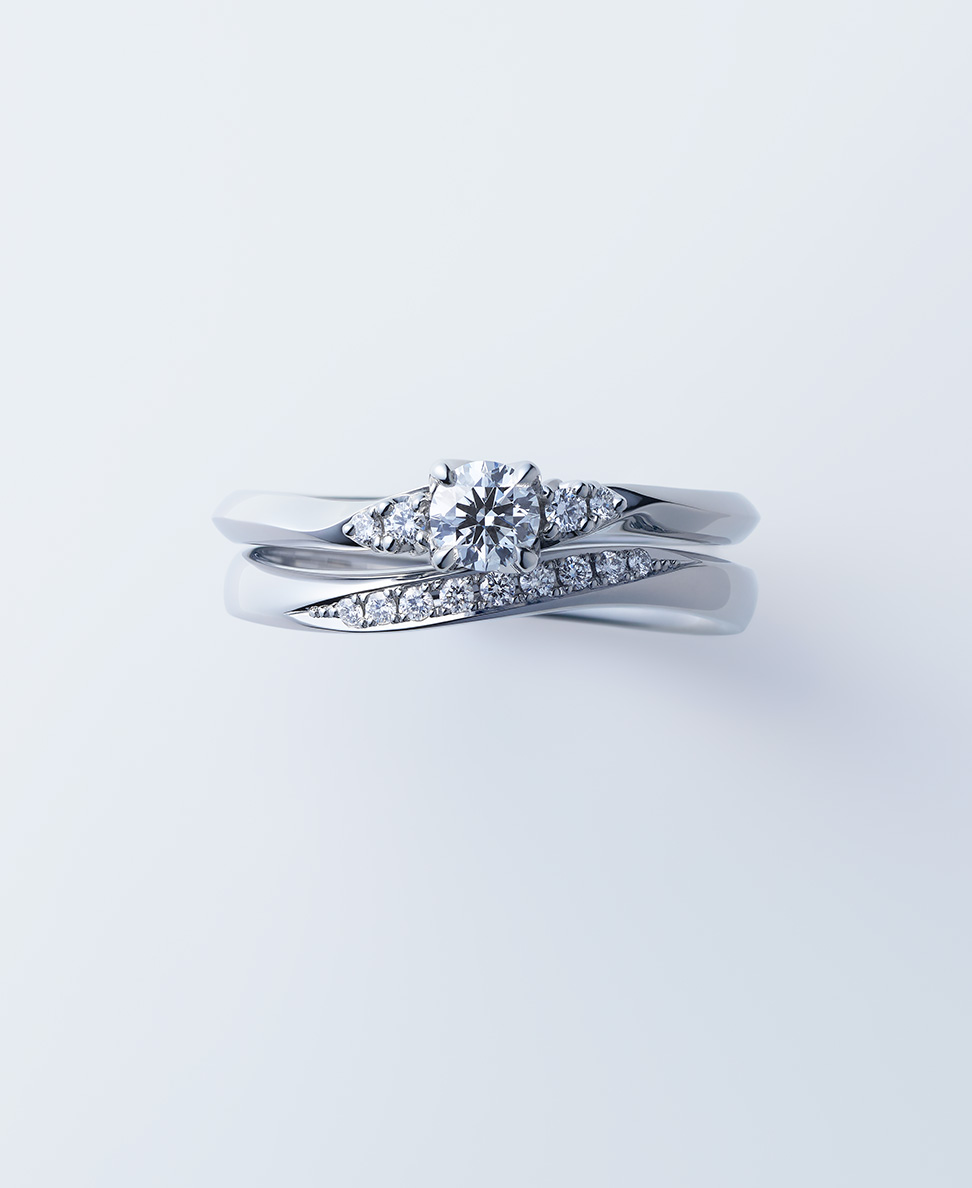 婚約指輪「ことのは」とのコーディネート