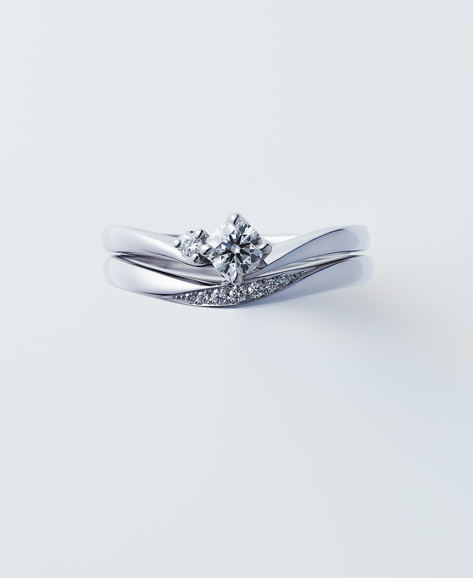 婚約指輪「ことのは」とのコーディネート