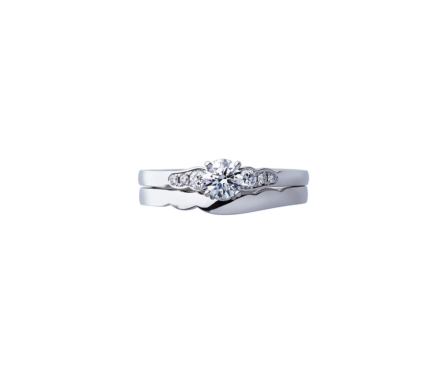 花麗（婚約指輪 3401・結婚指輪 3381ND）のセットリング｜結婚指輪 