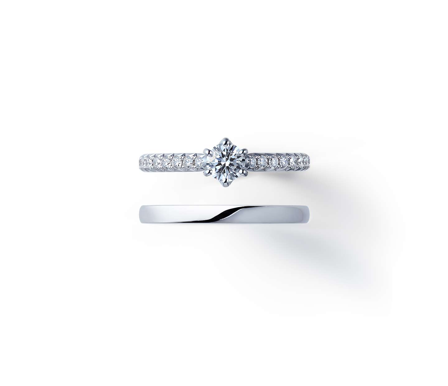 結婚指輪“ことほぎ”とのセットリング