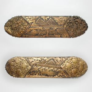 金銅花熨斗桐鳳凰文釘隠|和彫りの名品 |和彫り 伝統の彫金技術 金銅花熨斗桐鳳凰文釘隠|和彫りの名品 |和彫り 伝統の彫金技術